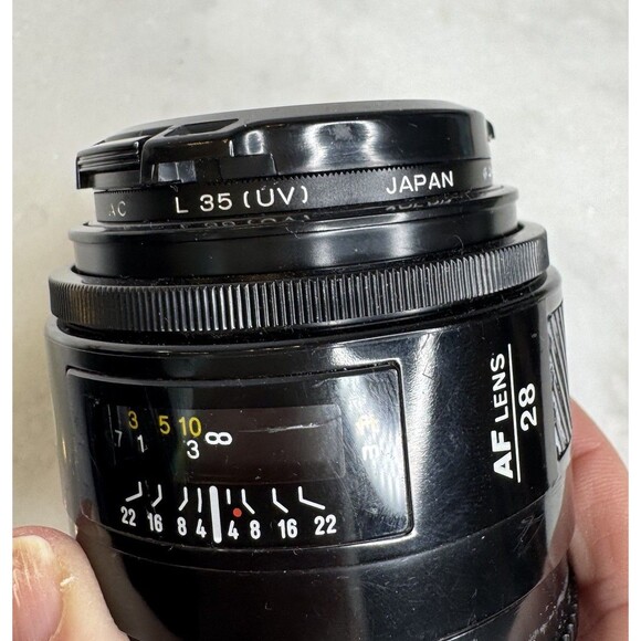 Minolta Maxxum AF 28mm f/2.8 Wide Angle Lens Sony Alpha A Mount w/ Caps Filter - Picture 1 of 10